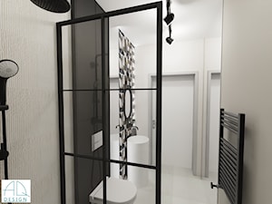 łazienka gościnna z oknem ver.2 - Łazienka, styl nowoczesny - zdjęcie od AQ Design