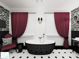 pokój kąpielowy w dwóch wersjach Glamour