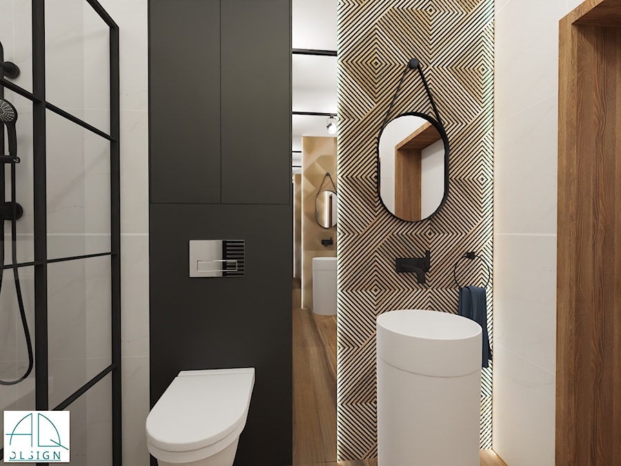 łazienka gościnna - zdjęcie od AQ Design