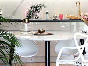 Dolce Vita - Jadalnia w kuchni, styl glamour - zdjęcie od TYMA PROJEKT