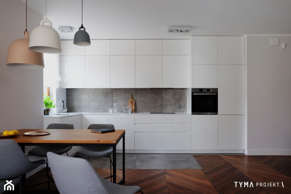 Mieszkanie z widokiem na Stare Miasto - Kuchnia, styl skandynawski - zdjęcie od TYMA PROJEKT - Homebook