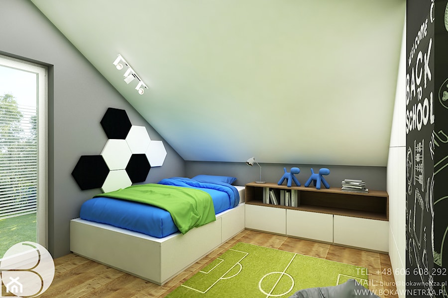 Pokój chłopca piłka nożna - zdjęcie od BOKA Pracownia Wnętrz