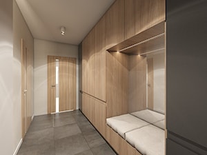 (Zawiercie) Projekt domu jednorodzinnego 12 - Hol / przedpokój, styl nowoczesny - zdjęcie od BAGUA Pracownia Architektury Wnętrz