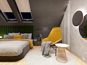 D26 - Mikołów - Projekt domu jednorodzinnego - Sypialnia, styl nowoczesny - zdjęcie od BAGUA Pracownia Architektury Wnętrz