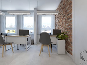 Projekt biura 1 - Biuro, styl skandynawski - zdjęcie od BAGUA Pracownia Architektury Wnętrz