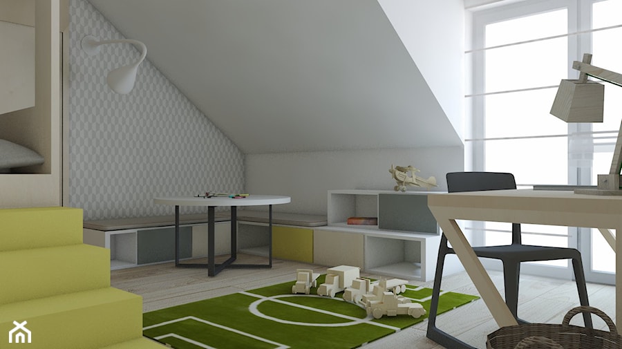 Projekt domu jednorodzinnego 6 - Pokój dziecka, styl skandynawski - zdjęcie od BAGUA Pracownia Architektury Wnętrz