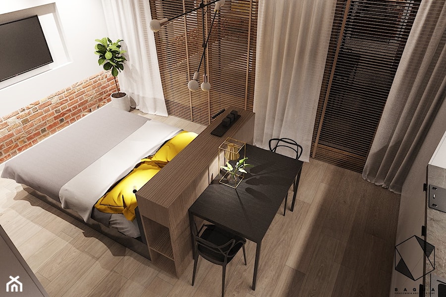 Mieszkanie 9 - Mała jadalnia w kuchni, styl nowoczesny - zdjęcie od BAGUA Pracownia Architektury Wnętrz