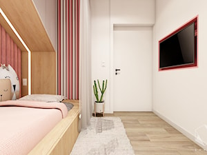 Rzeszów - D23 - Projekt domu jednorodzinnego 600 m2 - Średni biały pokój dziecka dla dziecka dla chłopca dla dziewczynki, styl nowoczesny - zdjęcie od BAGUA Pracownia Architektury Wnętrz