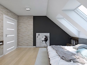 (Sochaczew) Projekt domu jednorodzinnego 8 - Sypialnia, styl skandynawski - zdjęcie od BAGUA Pracownia Architektury Wnętrz