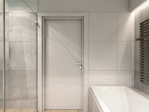 (Łódź) Projekt mieszkania 4 - Średnia łazienka, styl nowoczesny - zdjęcie od BAGUA Pracownia Architektury Wnętrz