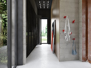 D25 - Rzeszów - Dom rekreacyjny całoroczny - Hol / przedpokój, styl nowoczesny - zdjęcie od BAGUA Pracownia Architektury Wnętrz