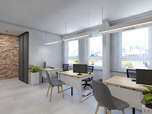 Projekt biura 1 - Biuro, styl skandynawski - zdjęcie od BAGUA Pracownia Architektury Wnętrz