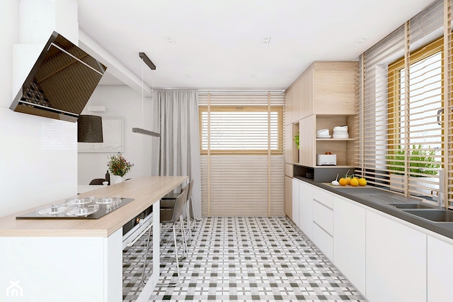 (Dom pod Tarnowem) Projekt domu jednorodzinnego 9 - Kuchnia, styl skandynawski - zdjęcie od BAGUA Pracownia Architektury Wnętrz