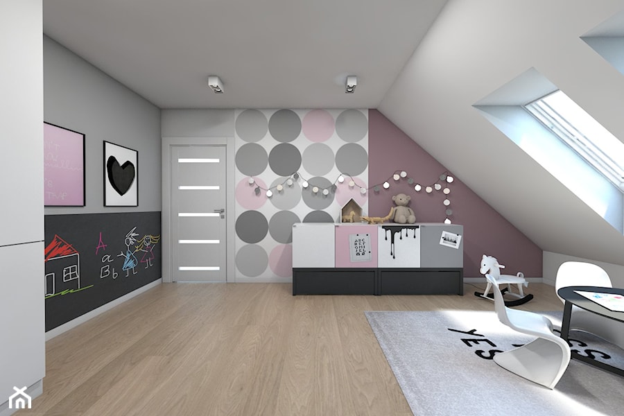 (Sochaczew) Projekt domu jednorodzinnego 8 - Pokój dziecka, styl nowoczesny - zdjęcie od BAGUA Pracownia Architektury Wnętrz