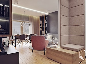 M11 - mieszkanie w Opolu - Mały biały hol / przedpokój, styl nowoczesny - zdjęcie od BAGUA Pracownia Architektury Wnętrz