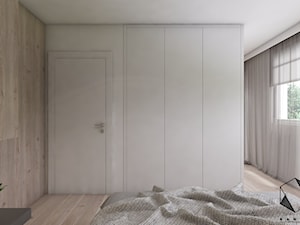 (Siemianowice Śląskie) Dom jednorodzinny 17 - Średnia biała sypialnia, styl skandynawski - zdjęcie od BAGUA Pracownia Architektury Wnętrz