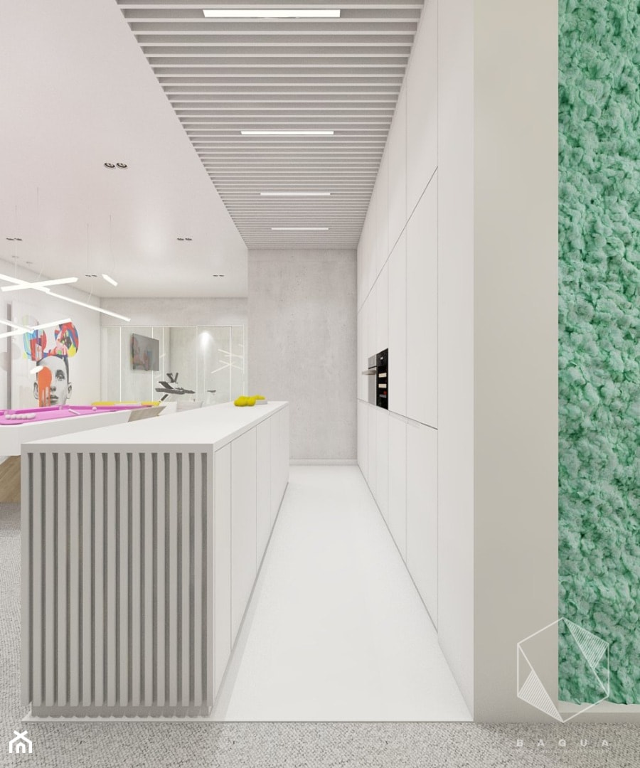 Rzeszów - D23 - Projekt domu jednorodzinnego 600 m2 - Kuchnia, styl nowoczesny - zdjęcie od BAGUA Pracownia Architektury Wnętrz