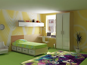 Duży żółty pokój dziecka dla dziecka dla nastolatka dla chłopca dla dziewczynki - zdjęcie od DywanowySklep.pl