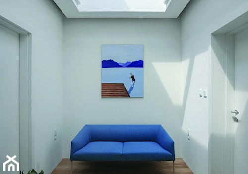 Dom   na   Wyżynie   Lubelskiej - Średni biały hol / przedpokój, styl nowoczesny - zdjęcie od ADHD Pracownia Projektowa