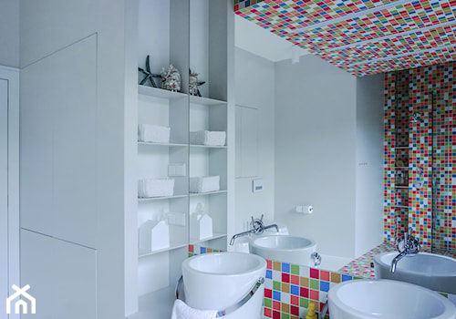 Dom   na   Wyżynie   Lubelskiej - Średnia na poddaszu bez okna łazienka, styl nowoczesny - zdjęcie od ADHD Pracownia Projektowa