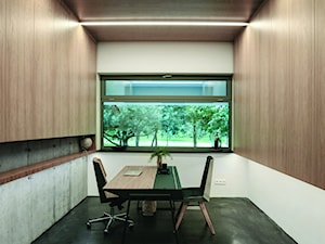 Dom   na   Wyżynie   Lubelskiej - Duże białe biuro, styl nowoczesny - zdjęcie od ADHD Pracownia Projektowa