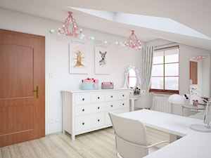 Pokój dziewczynki w pastelach - zdjęcie od Wzornik projektowy - projektowanie wnętrz