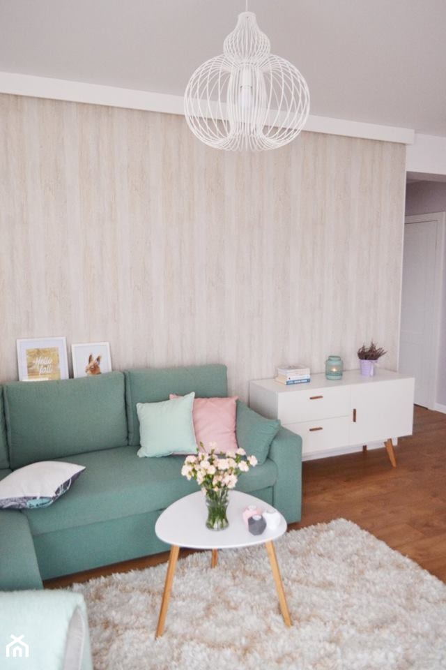 PasteLOVE wnętrze - Salon, styl skandynawski - zdjęcie od Amicus Design