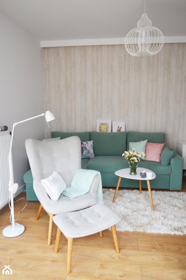 PasteLOVE wnętrze - Salon, styl skandynawski - zdjęcie od Amicus Design
