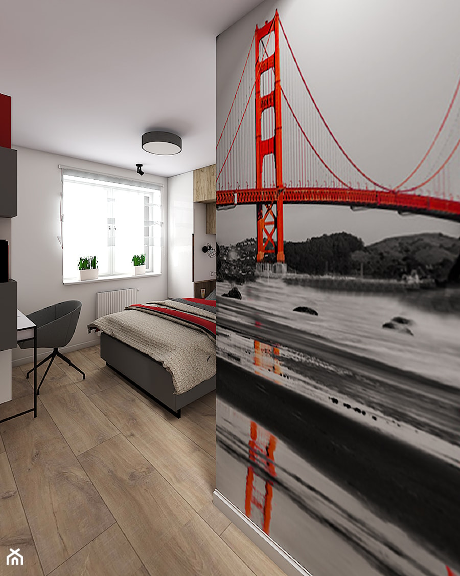 Sypialnia/pokój - zdjęcie od STUDiO K projektowanie wnętrz