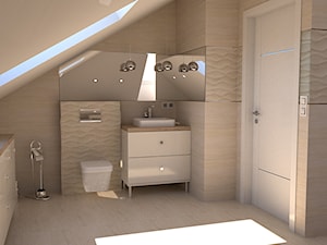 Łazienka na poddaszu. - zdjęcie od STUDiO K projektowanie wnętrz