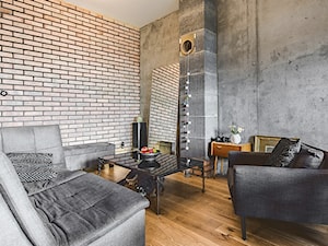 Mieszkanie Warszawa - Mały salon, styl industrialny - zdjęcie od Fotelstudio-Krzysiek Kulesza