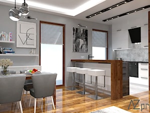 Apartament Mokotów - Kuchnia, styl nowoczesny - zdjęcie od AZ projekty