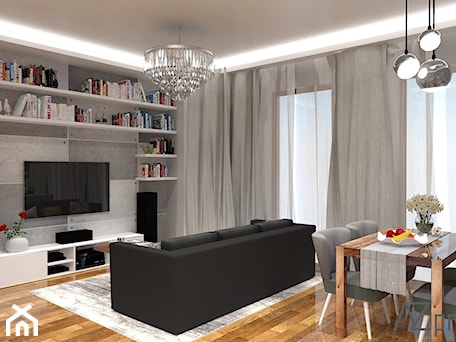 Aranżacje wnętrz - Salon: Apartament Mokotów - Salon, styl nowoczesny - AZ projekty. Przeglądaj, dodawaj i zapisuj najlepsze zdjęcia, pomysły i inspiracje designerskie. W bazie mamy już prawie milion fotografii!