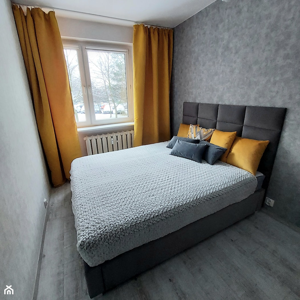 Łóżko ze ścianą tapicerowaną w stylu kontynentalnym - zdjęcie od Łóżka New-Concept - Homebook