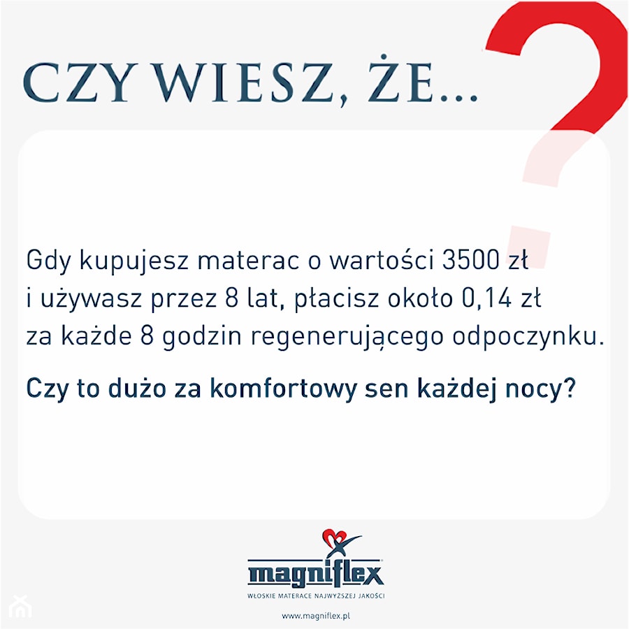 Materace Magniflex - Salon, styl skandynawski - zdjęcie od Łóżka New-Concept