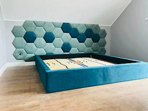 Ściana tapicerowana heksagony - zdjęcie od Łóżka New-Concept