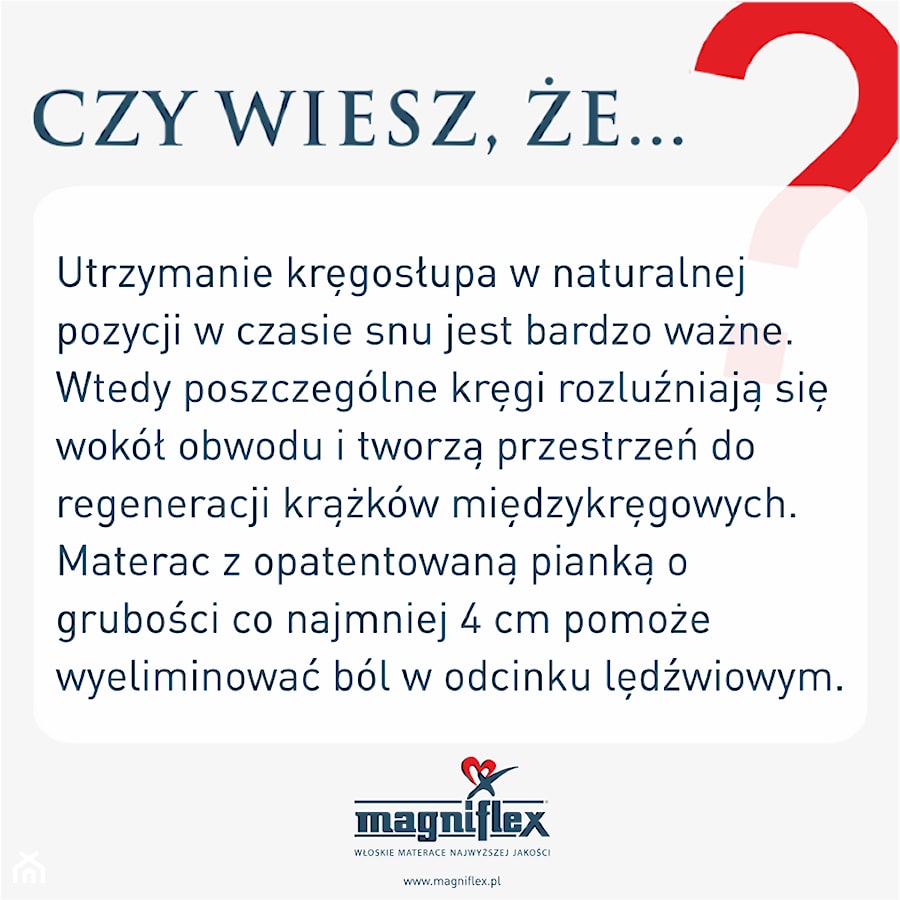 Materace Magniflex - Salon, styl skandynawski - zdjęcie od Łóżka New-Concept