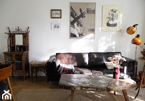 Mieszkanie M-4 - Mały biały salon, styl vintage - zdjęcie od Izabela Wawrzyńska