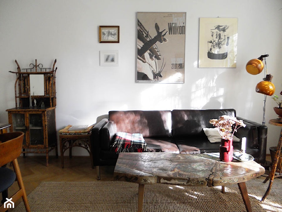 Mieszkanie M-4 - Mały biały salon, styl vintage - zdjęcie od Izabela Wawrzyńska