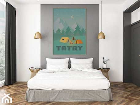 Aranżacje wnętrz - Sypialnia: Plakat Tatry - Hunny Badger Plakaty. Przeglądaj, dodawaj i zapisuj najlepsze zdjęcia, pomysły i inspiracje designerskie. W bazie mamy już prawie milion fotografii!