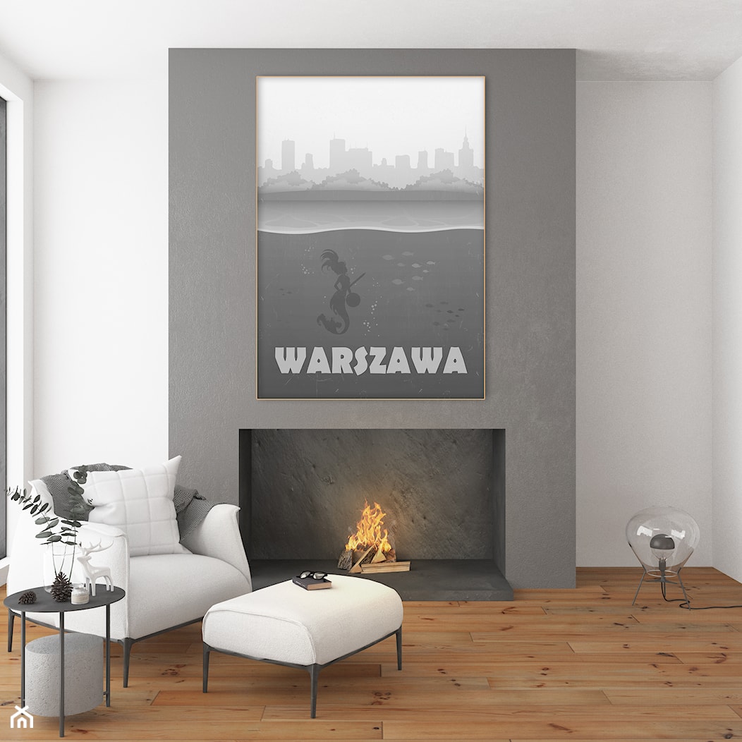 Plakat Warszawa - zdjęcie od Hunny Badger Plakaty - Homebook