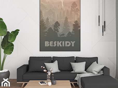 Aranżacje wnętrz - Salon: Plakat Beskidy - Hunny Badger Plakaty. Przeglądaj, dodawaj i zapisuj najlepsze zdjęcia, pomysły i inspiracje designerskie. W bazie mamy już prawie milion fotografii!