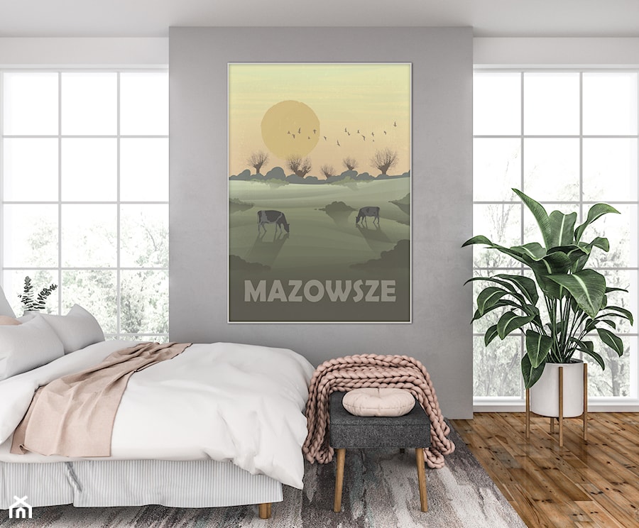 Plakat Mazowsze - zdjęcie od Hunny Badger Plakaty