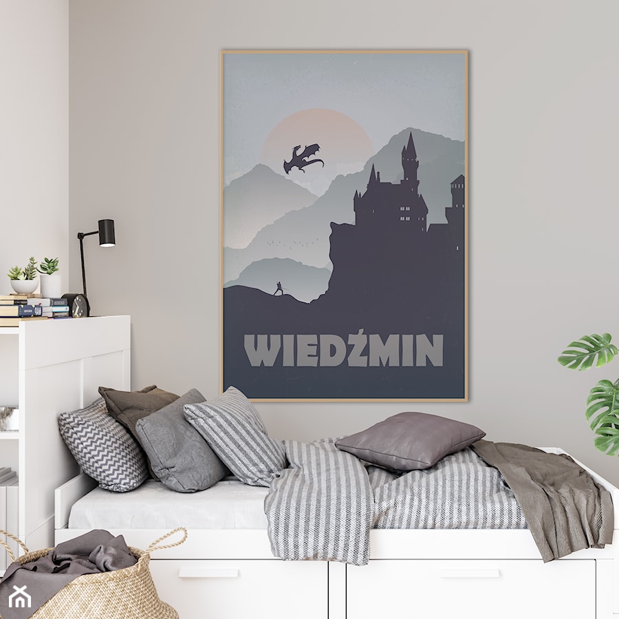 Plakat Wiedźmin - zdjęcie od Hunny Badger Plakaty