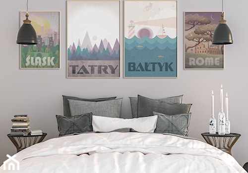 Plakat Bałtyk i Tatry - zdjęcie od Hunny Badger Plakaty