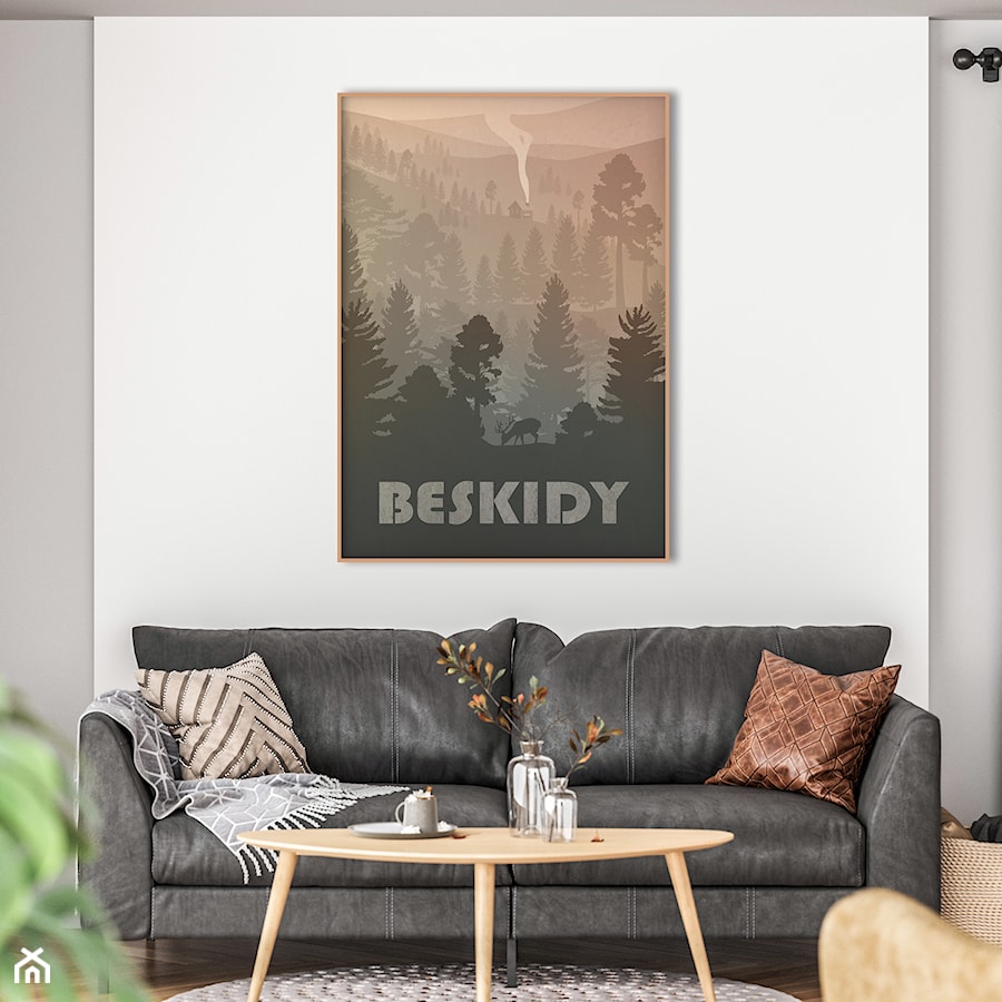 Plakat Beskidy - zdjęcie od Hunny Badger Plakaty