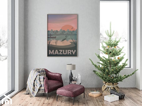 Aranżacje wnętrz - Salon: Plakat Mazury - Hunny Badger Plakaty. Przeglądaj, dodawaj i zapisuj najlepsze zdjęcia, pomysły i inspiracje designerskie. W bazie mamy już prawie milion fotografii!