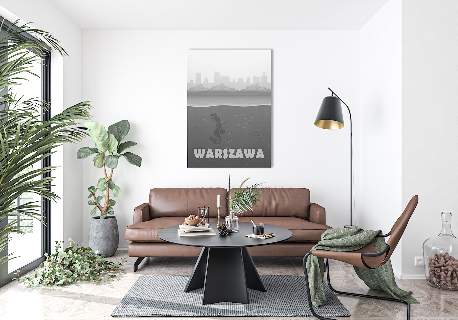 Plakat Warszawa - zdjęcie od Hunny Badger Plakaty - Homebook