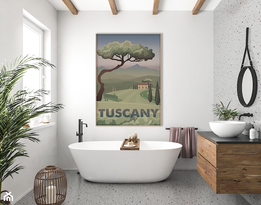 Plakat Toskania - zdjęcie od Hunny Badger Plakaty