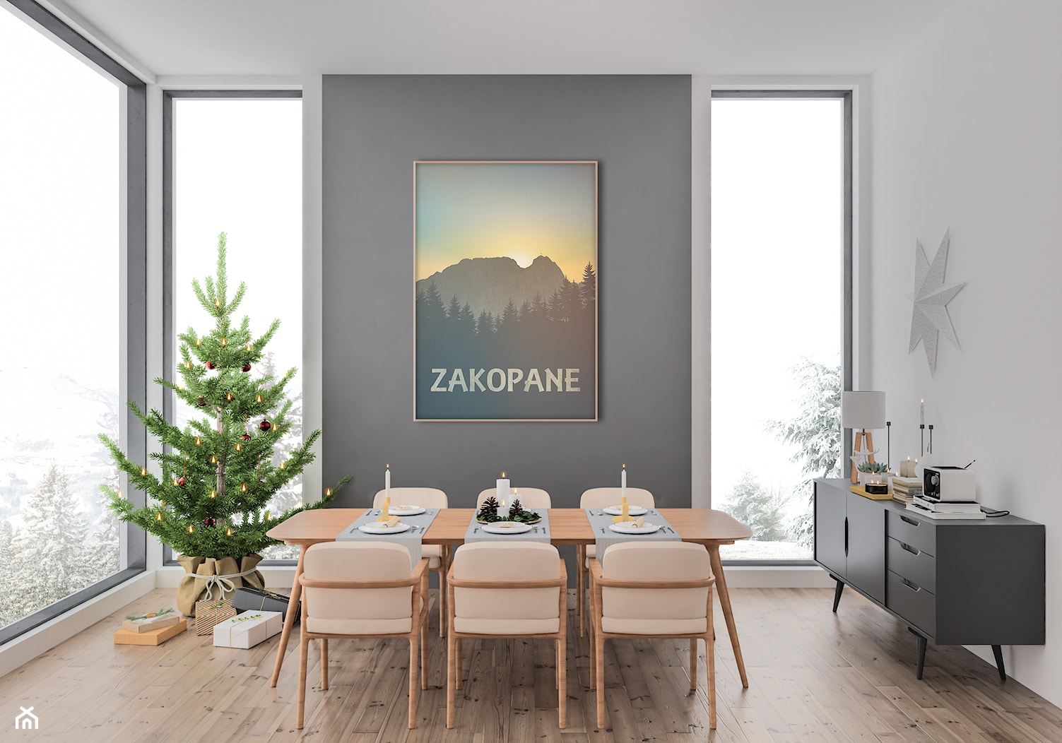 Plakat Zakopane - zdjęcie od Hunny Badger Plakaty - Homebook